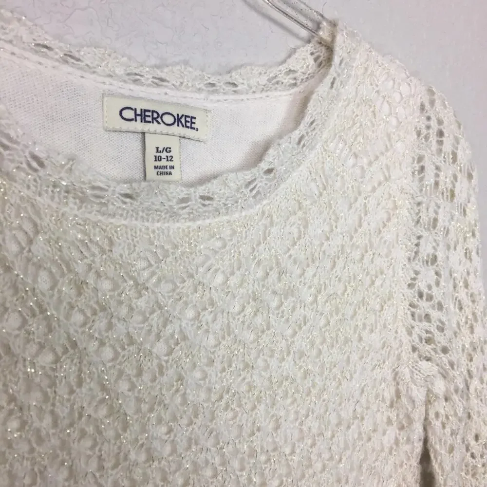 BNWT! CHEROKEE Cream Knit Dress Size L